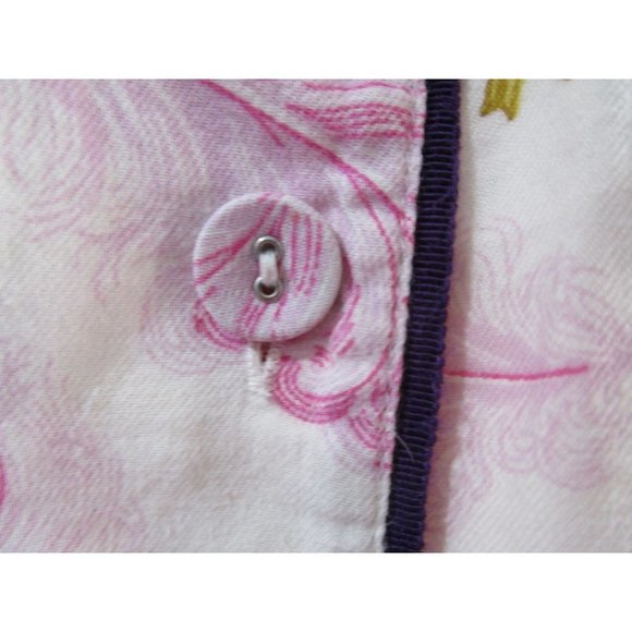 Victoria's Secret Gold Label Feather Bow Ribbon Pajama Set Ladies XS Dee Damage - Picture 10 of 16